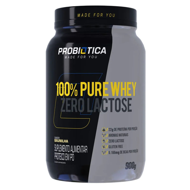 100% WHEY ZERO LACTOSE 900G - PROBIÓTICA