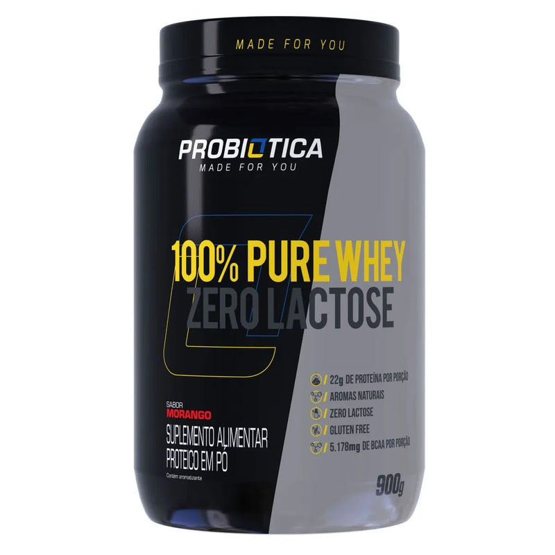 100% WHEY ZERO LACTOSE 900G - PROBIÓTICA